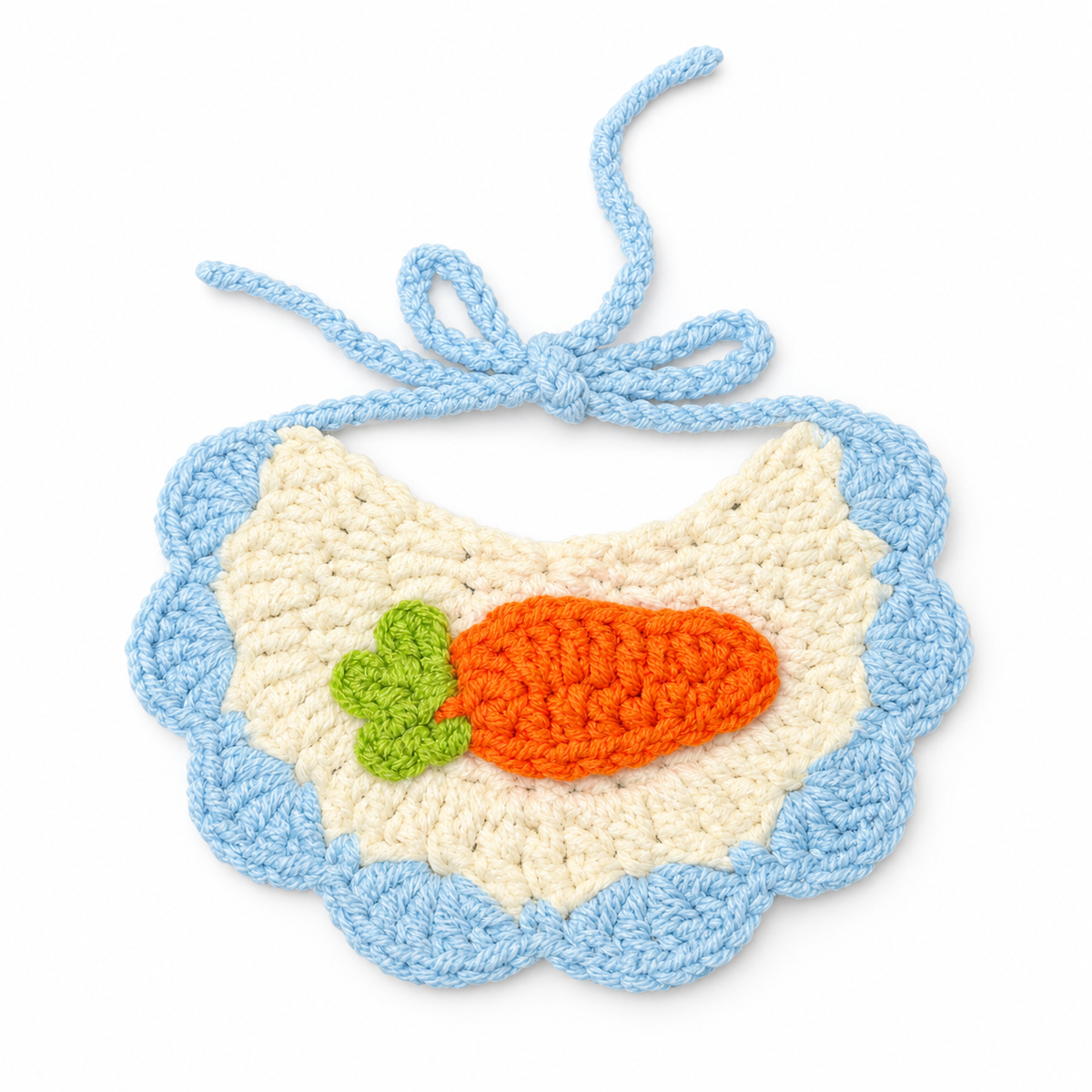 Crochet Hat & Bib Options - Carrot Bib