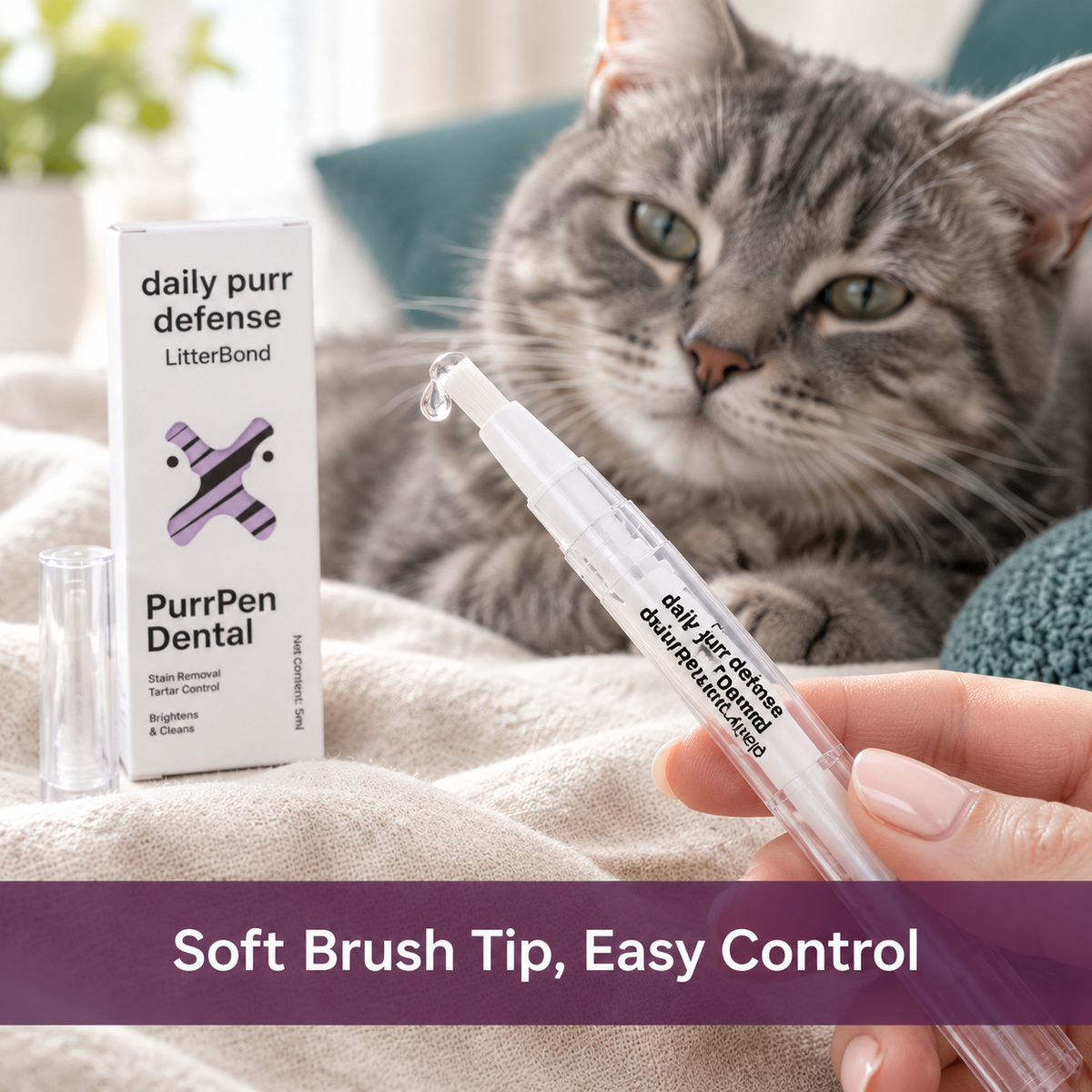 LitterBond PurrPen Dental Pen 5 ml - easy to use