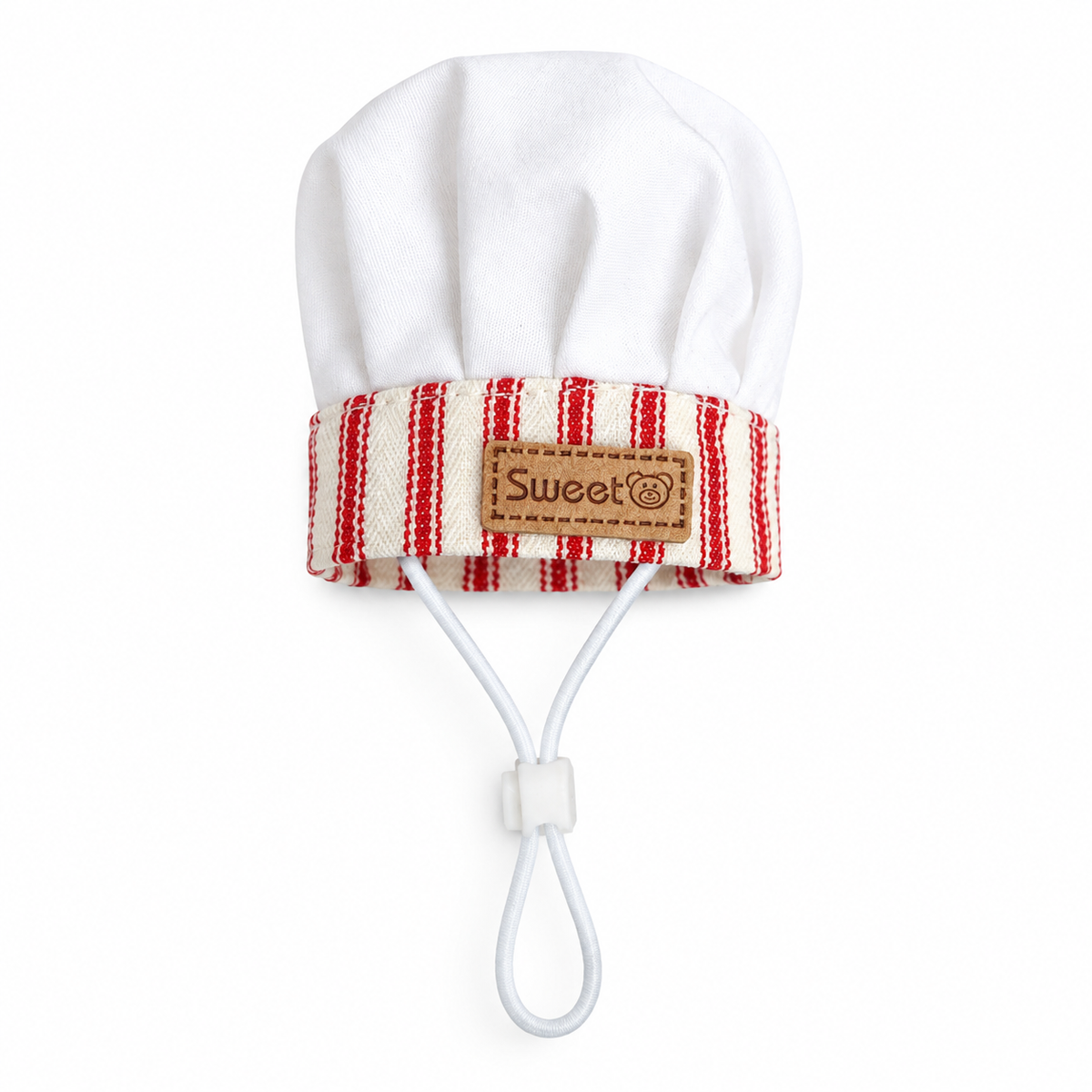 Chef Hat & Bib Options - Red Stripe Chef Hat