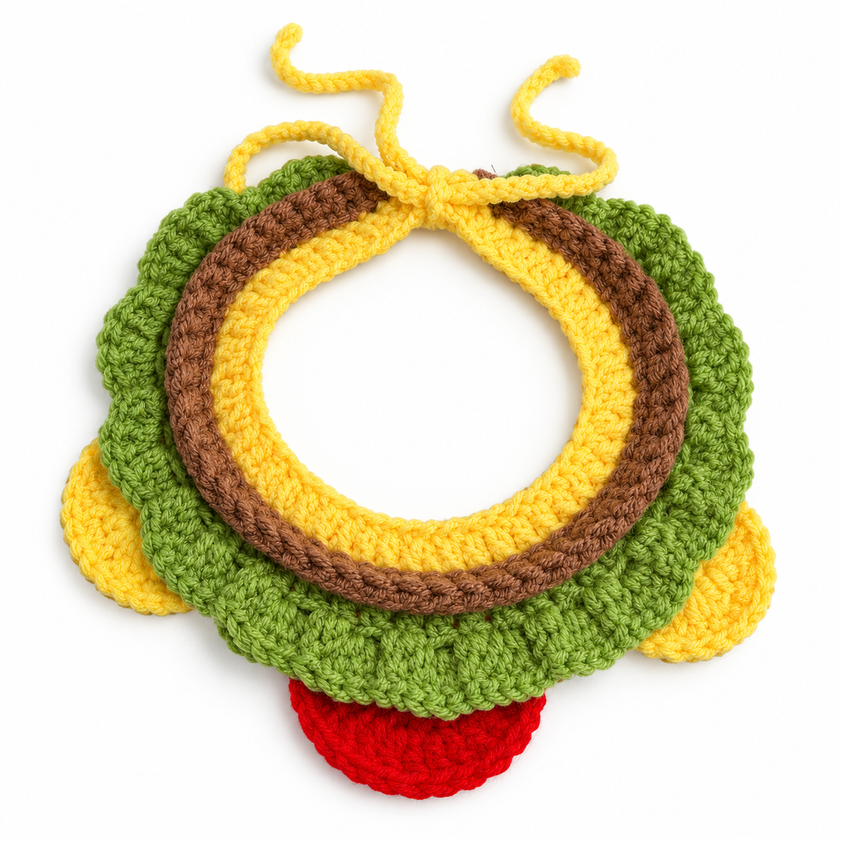 Crochet Burger Hat & Collar Options - Burger Collar