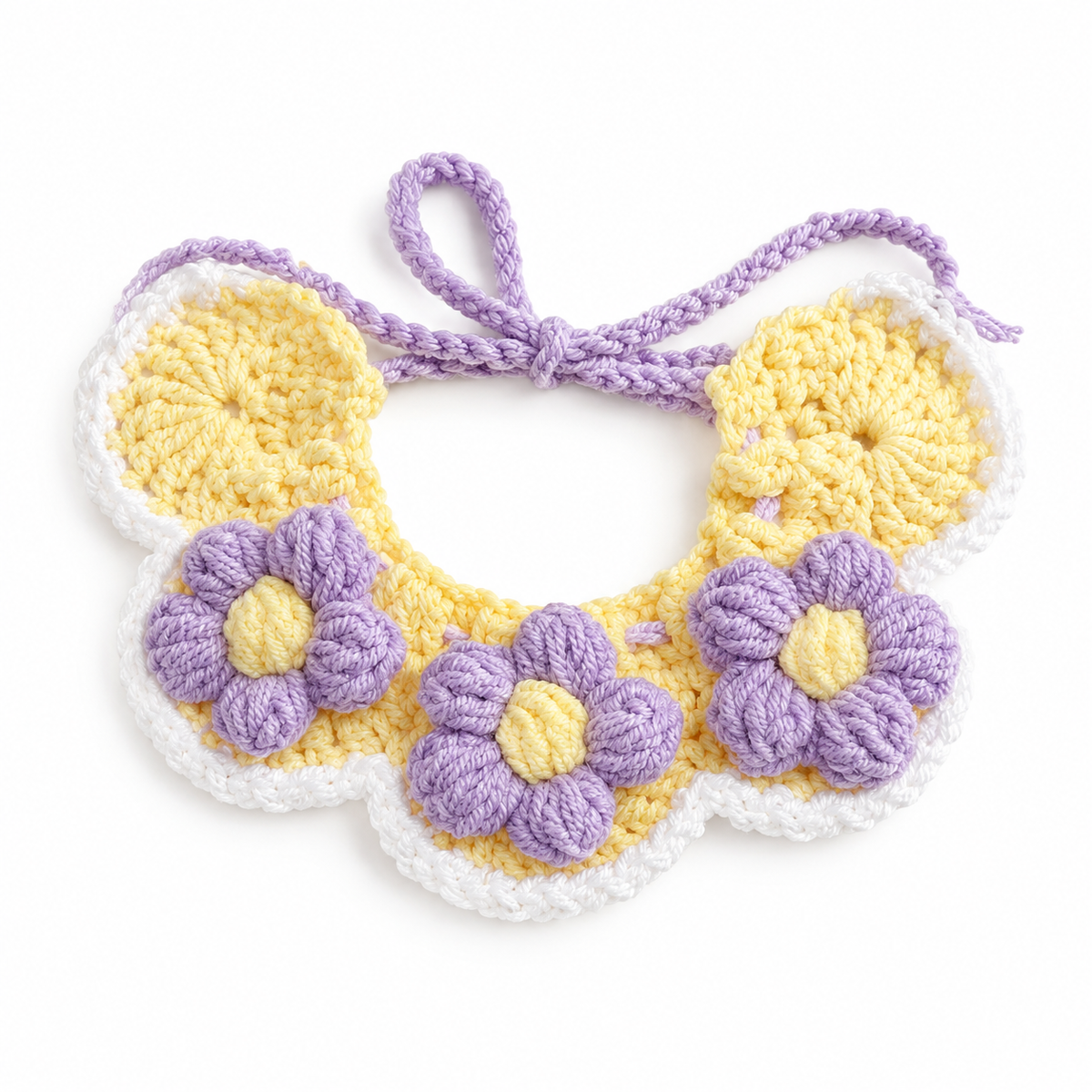 Flower Party Hat & Collar Options - Lavender Flower Collar