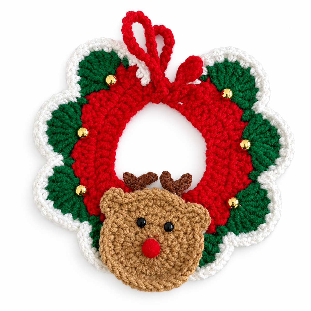 Santa, Reindeer & Lace Collar - Reindeer