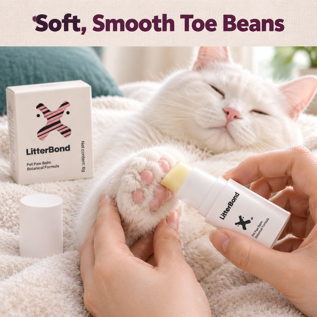 LitterBond Paw Balm Stick 6 g - how it helps