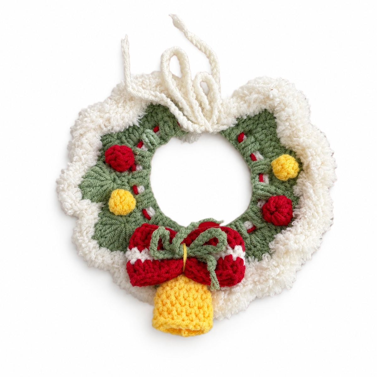 Fluffy Wreath Crochet Collar - Fluffy Wreath