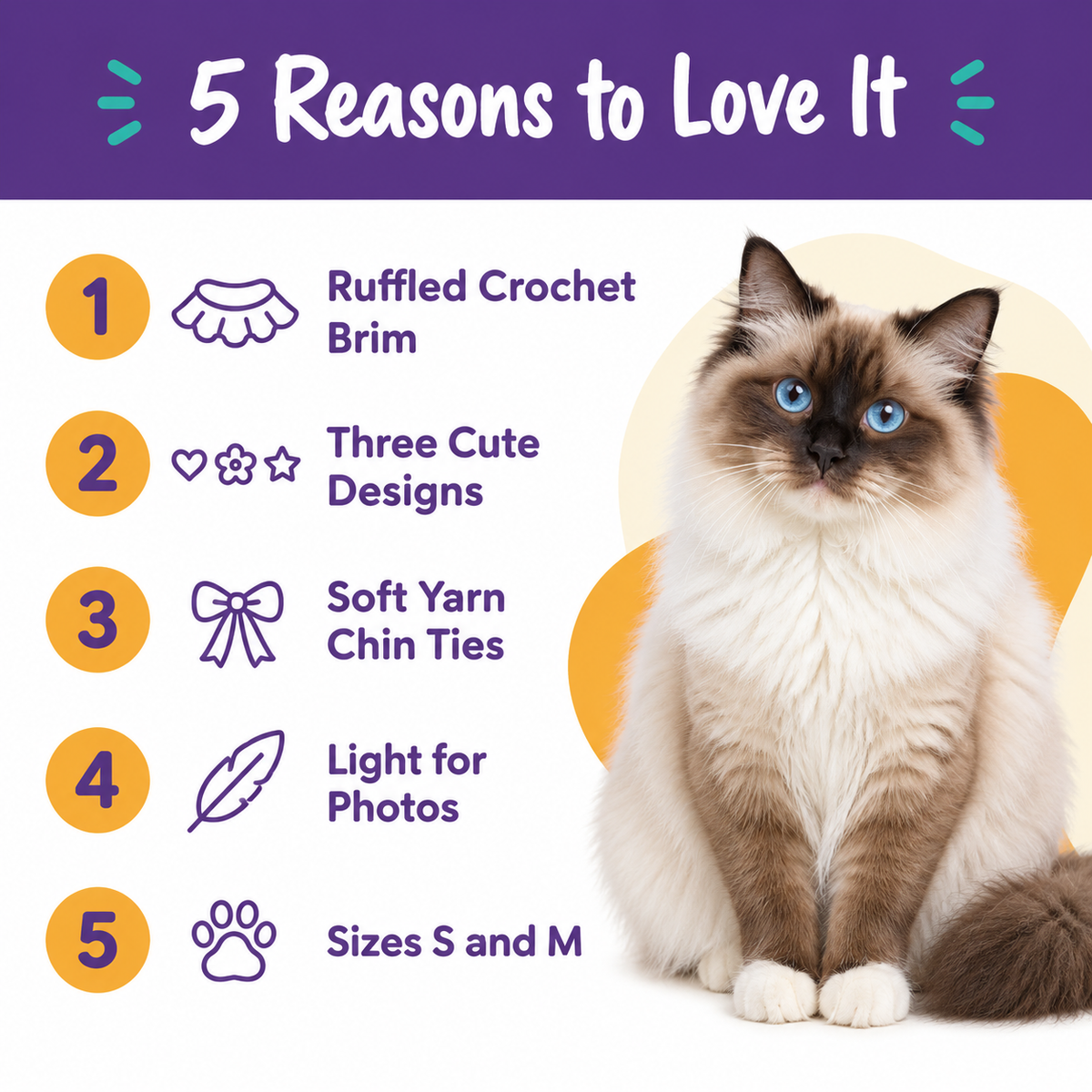 LitterBond Crochet Ruffle-Brim Halloween Hat - 5 reasons to love it