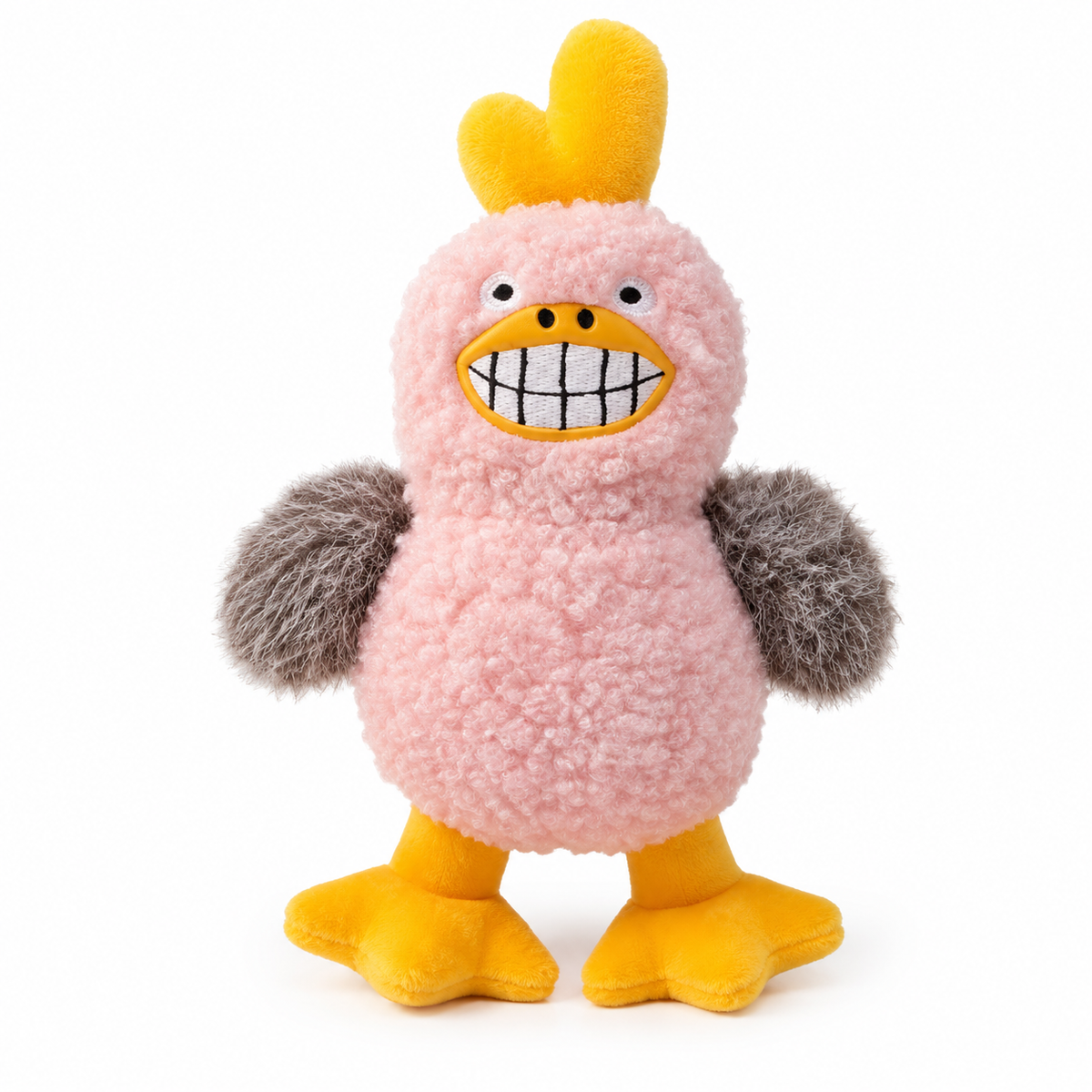 Curly Pink Grin Duck - Pink Duck