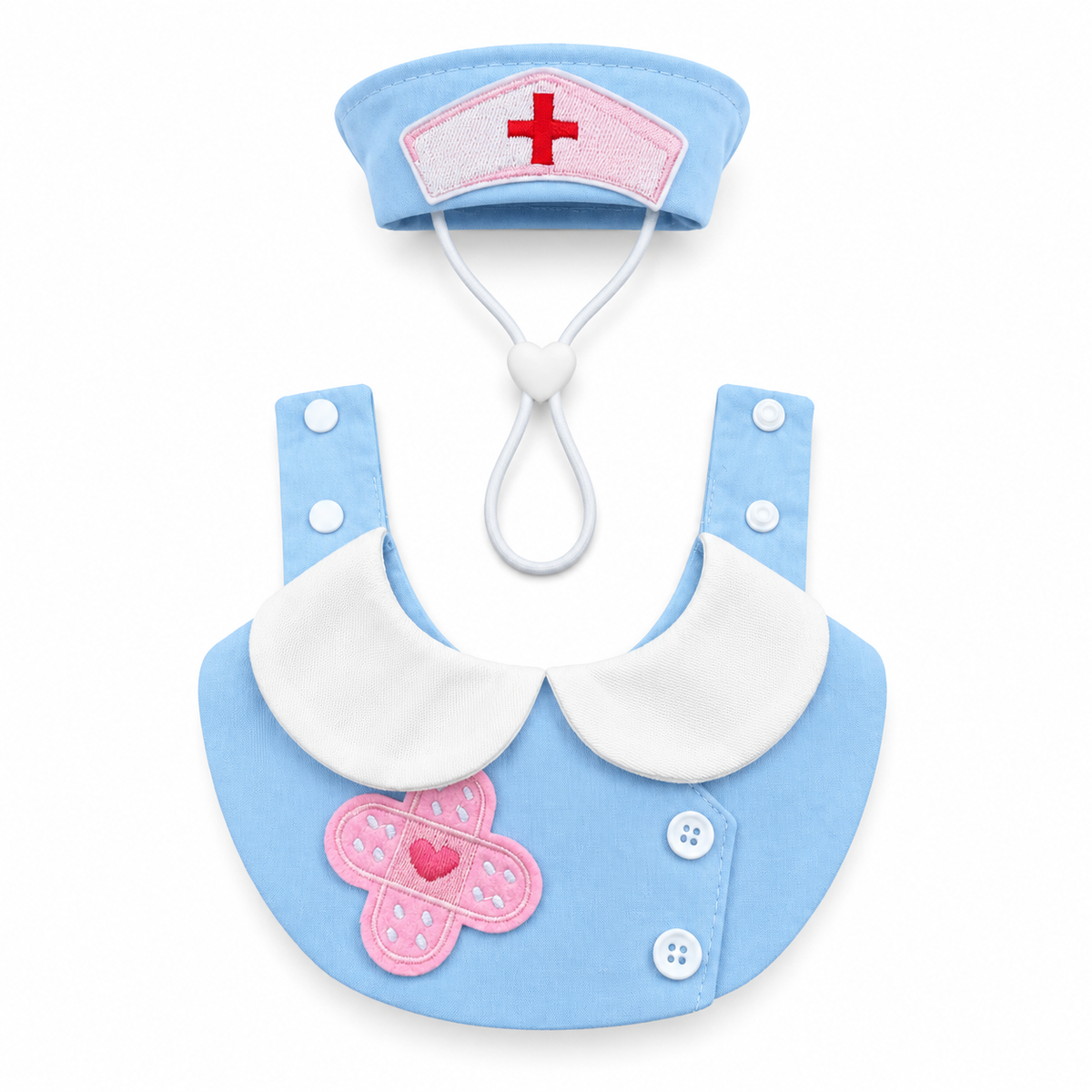 Nurse Costume Bib & Set Options - Blue Set