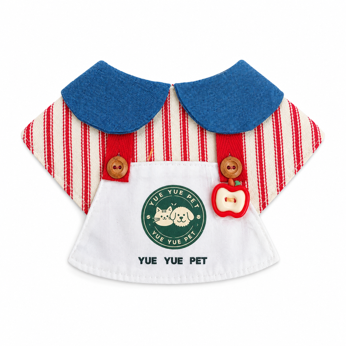 Chef Hat & Bib Options - Red Stripe Apron Bib