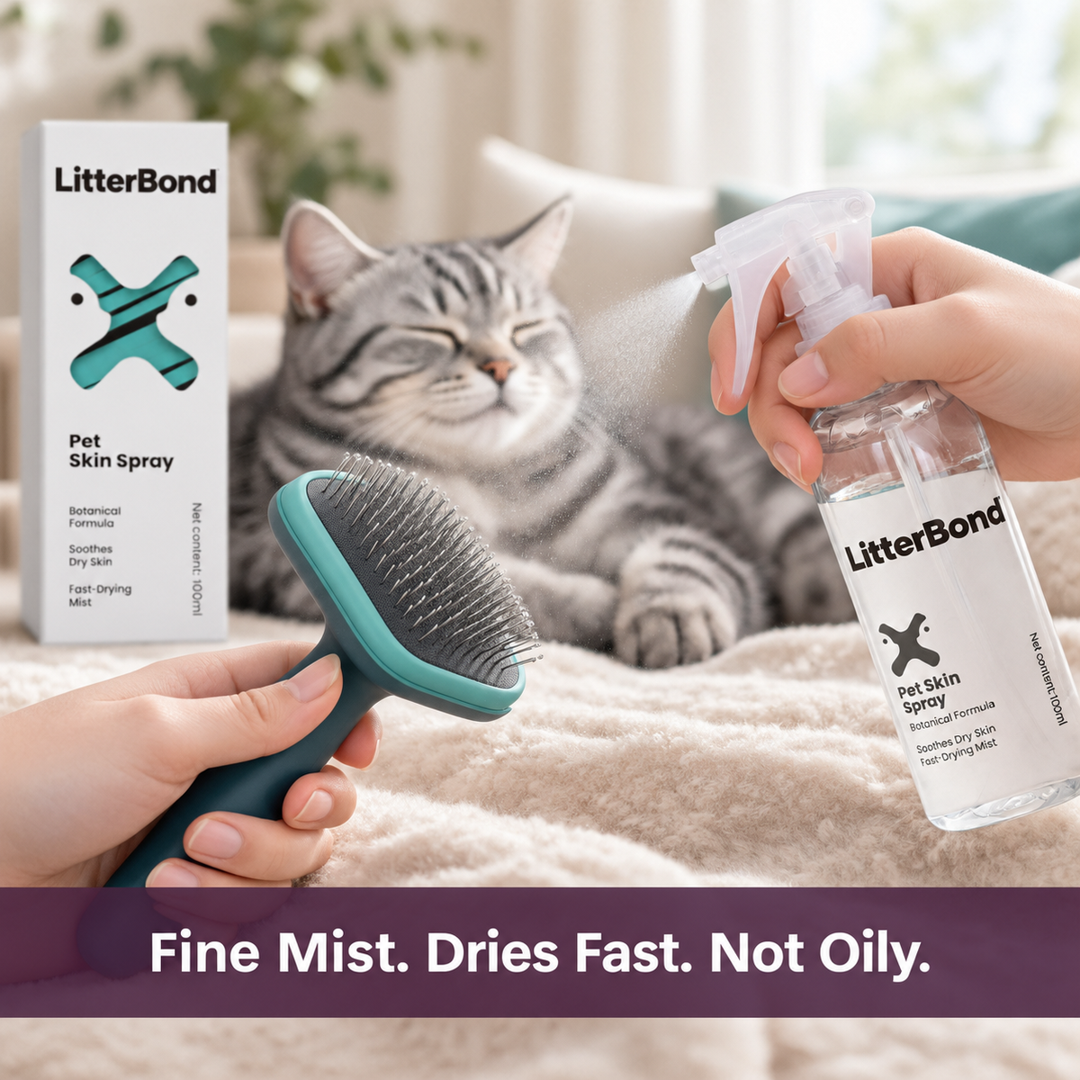 LitterBond Skin Care Spray 100 ml - easy to use