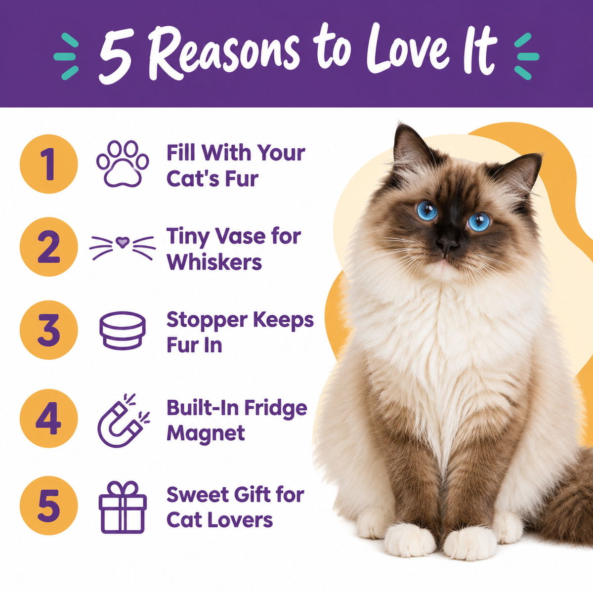 LitterBond Fur & Whisker Keepsake Magnet - 5 reasons to love it