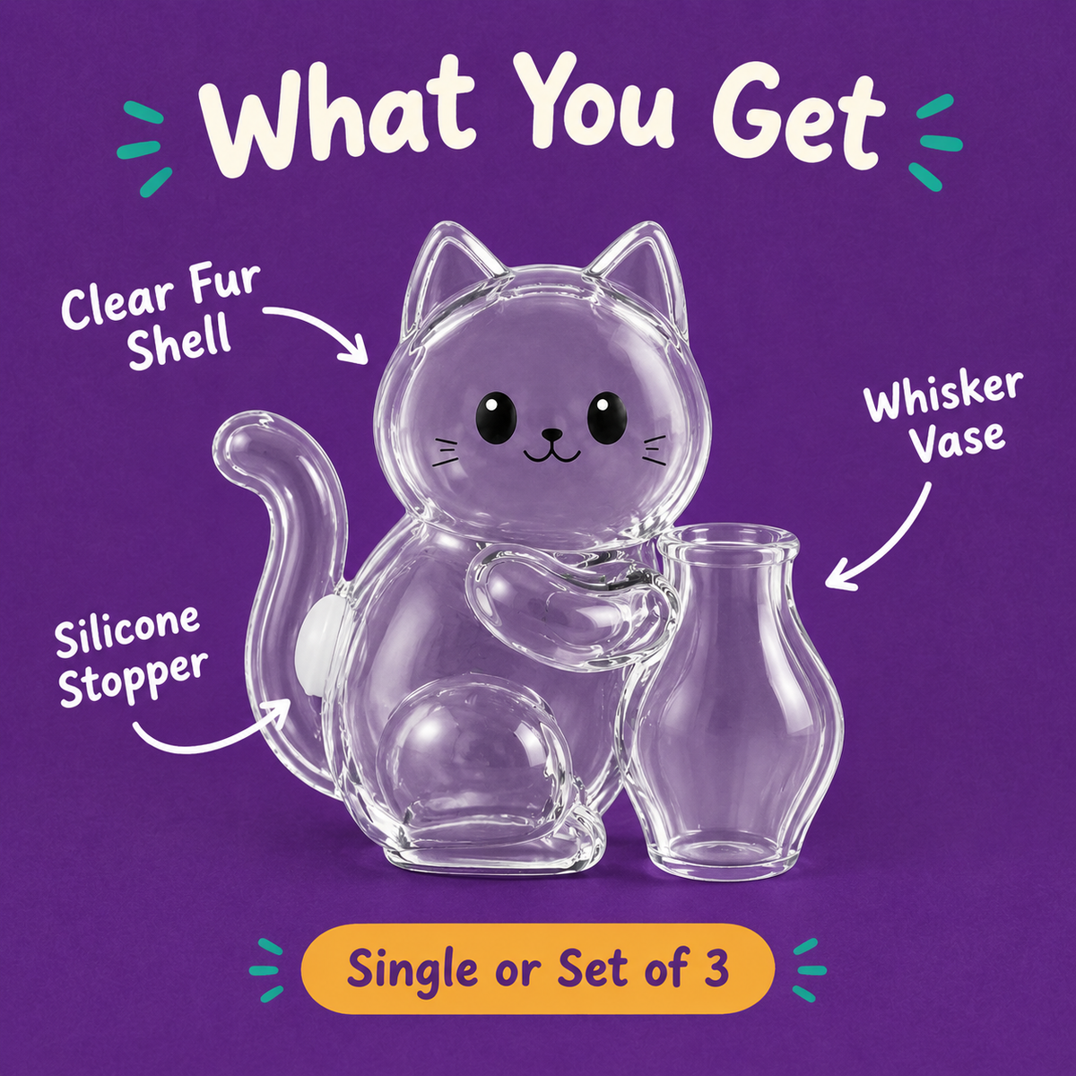 LitterBond Fur & Whisker Keepsake Magnet - what you get