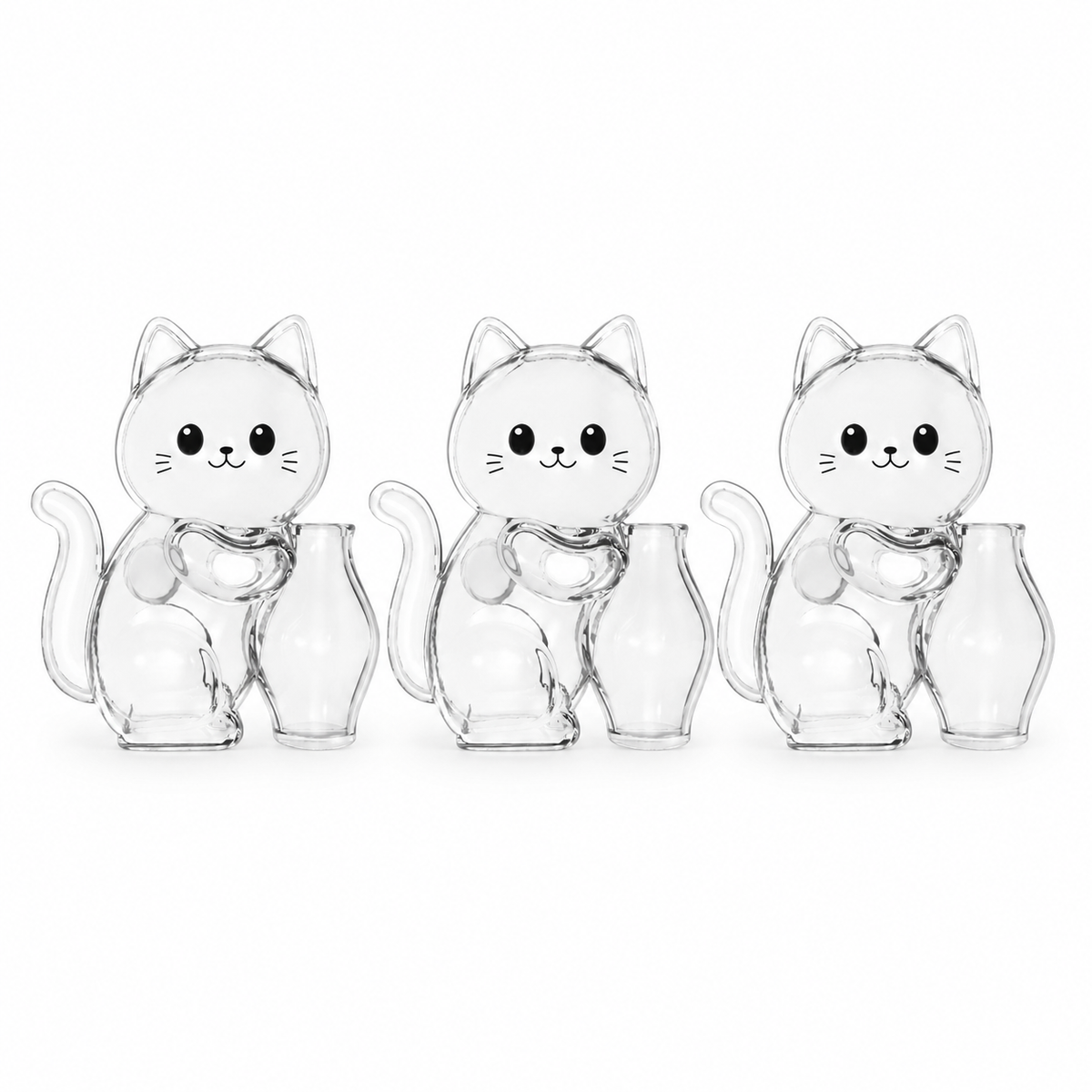 LitterBond Fur & Whisker Keepsake Magnet - Set of 3 on white background