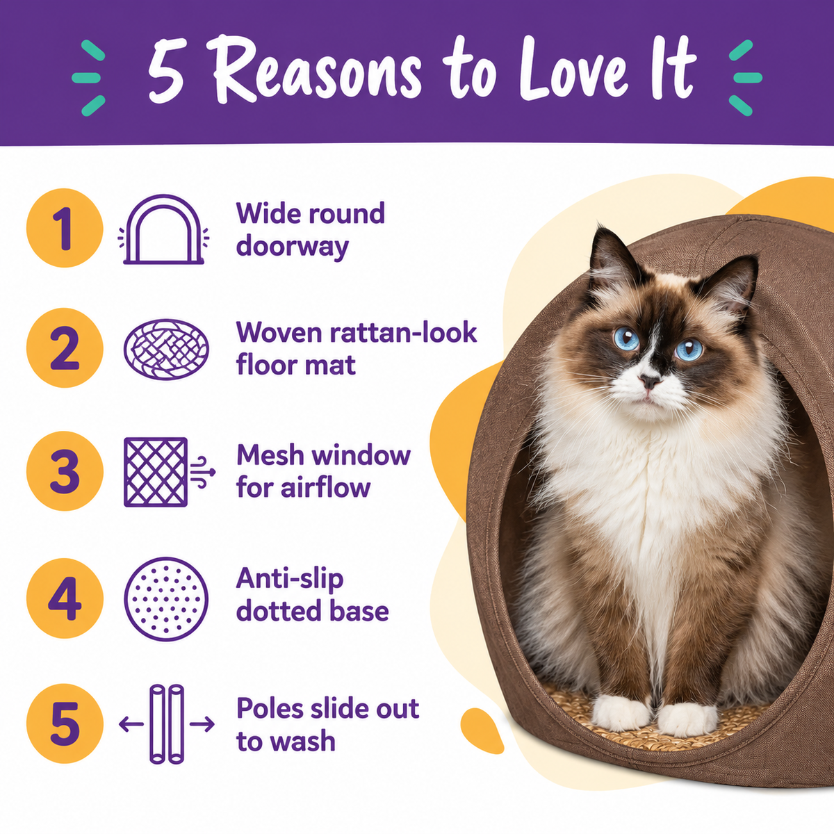 LitterBond Canvas Tent Bed - 5 reasons to love it