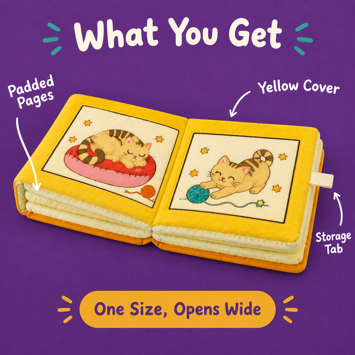 LitterBond Storybook Quilt Bed - what you get
