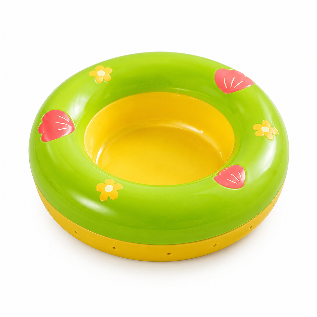 LitterBond Floating Water Bowl Ring - Green on white background