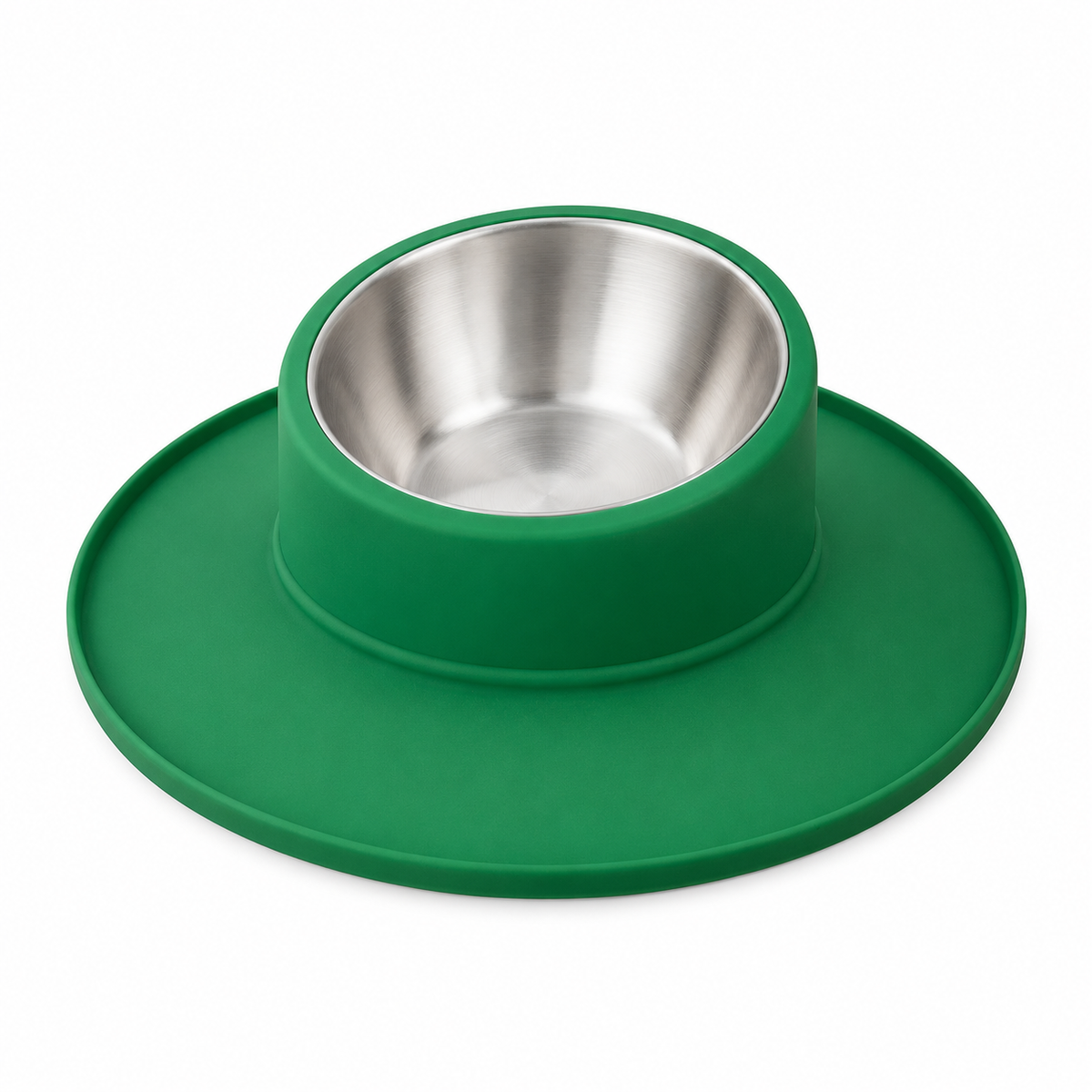 LitterBond Tilted Non-Slip Food Bowl on white background
