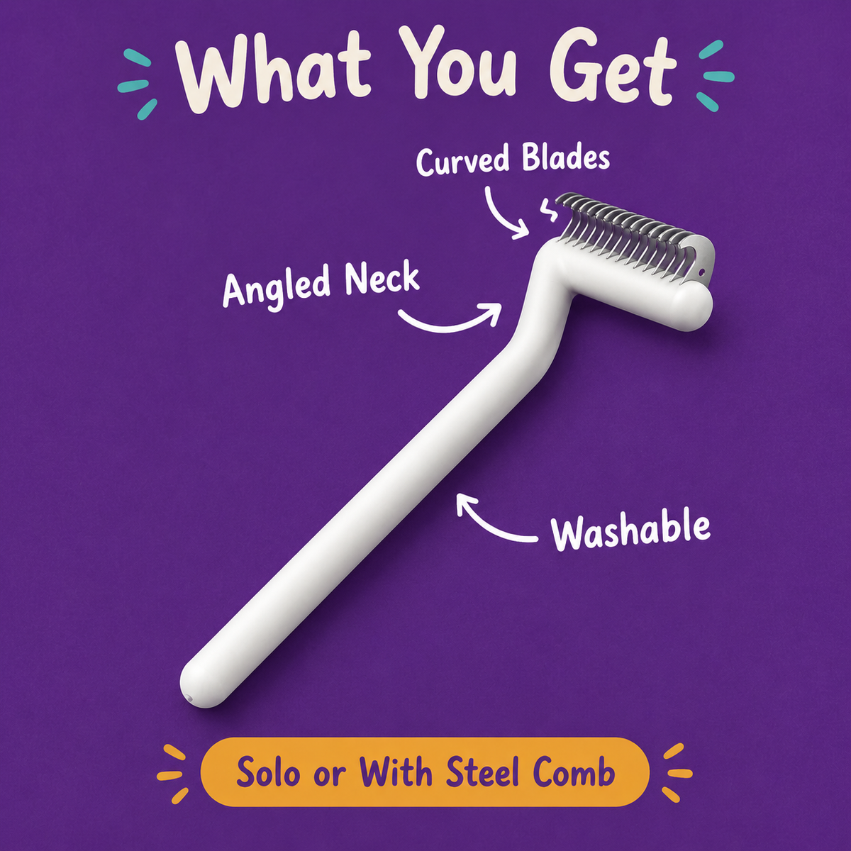 LitterBond Dematting Comb - what you get