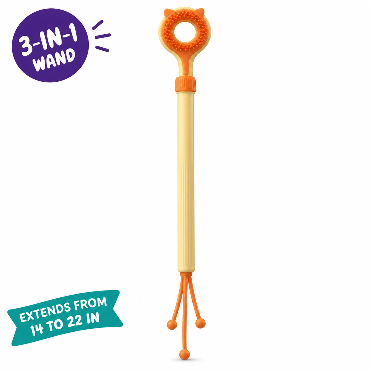 LitterBond Telescopic Scratcher & Teaser Wand - key features
