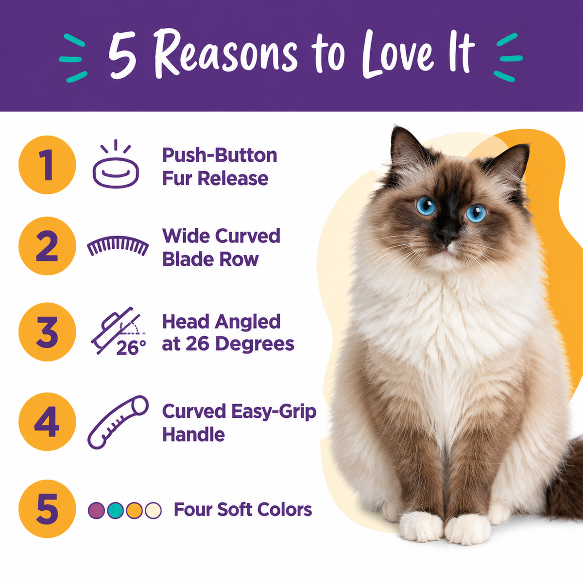 LitterBond Deshedding Comb - 5 reasons to love it