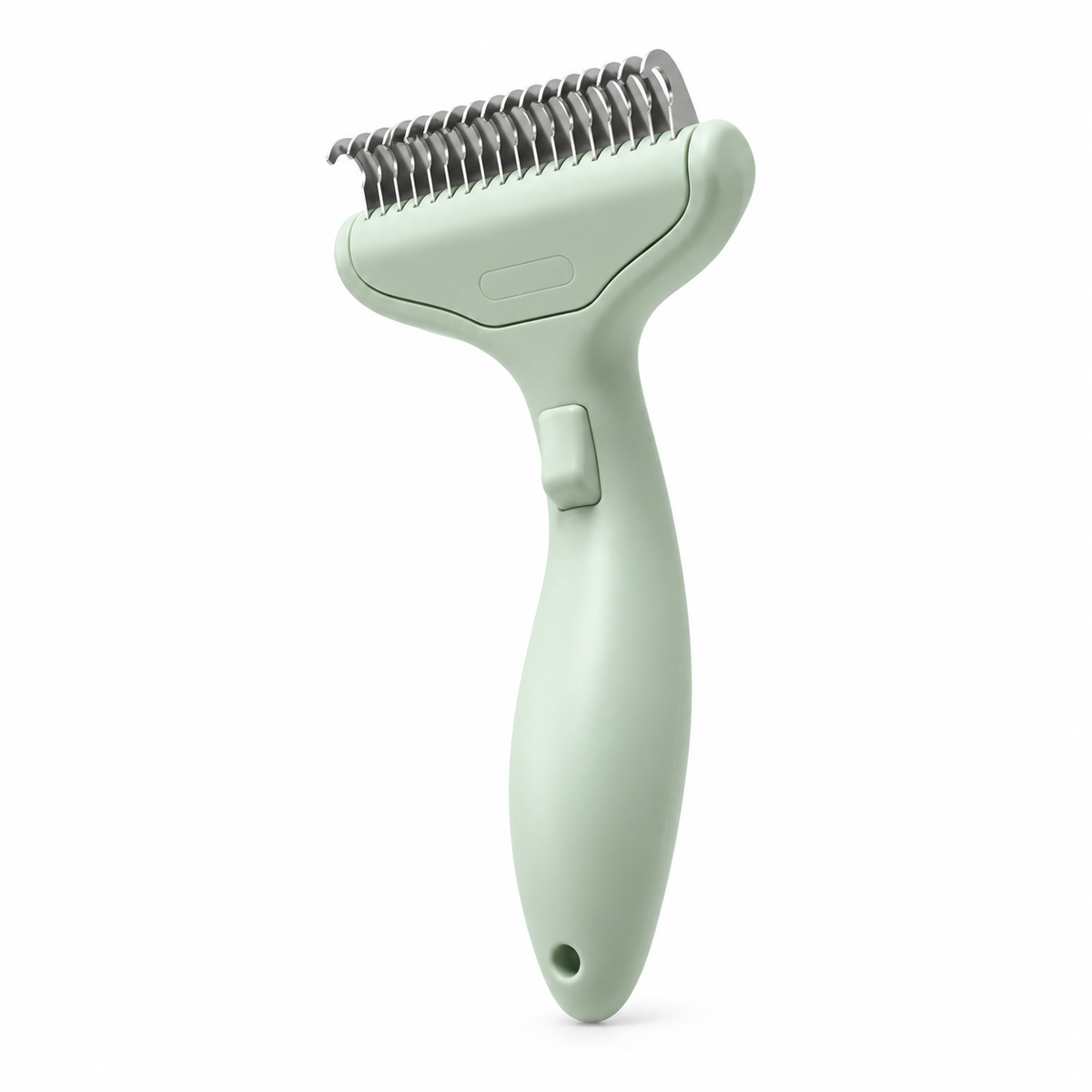 LitterBond Deshedding Comb - Sage Green on white background
