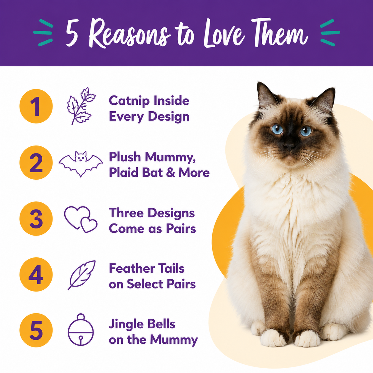 5 reasons to love LitterBond Halloween Catnip Toys