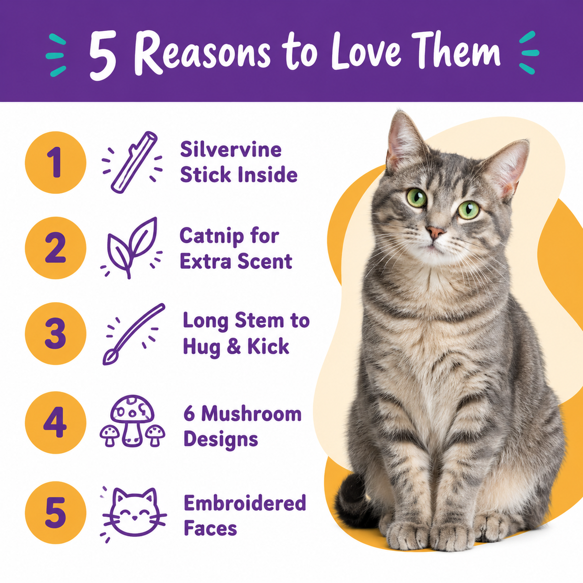 5 reasons to love LitterBond Silvervine Mushroom Toys