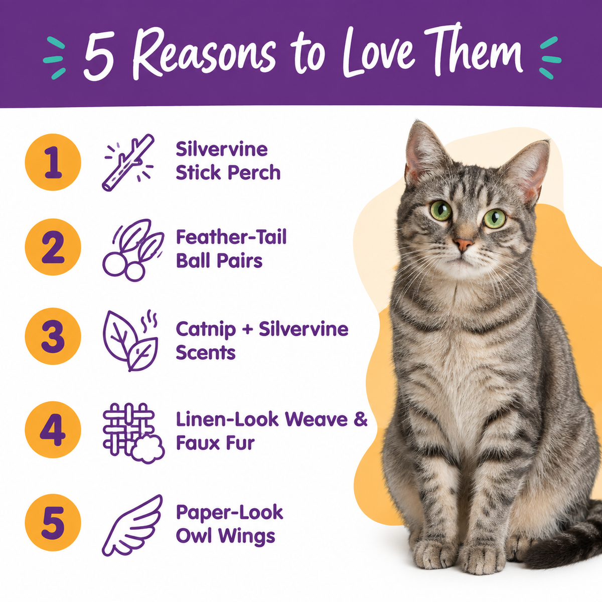 5 reasons to love LitterBond Rustic Owls & Feather Balls