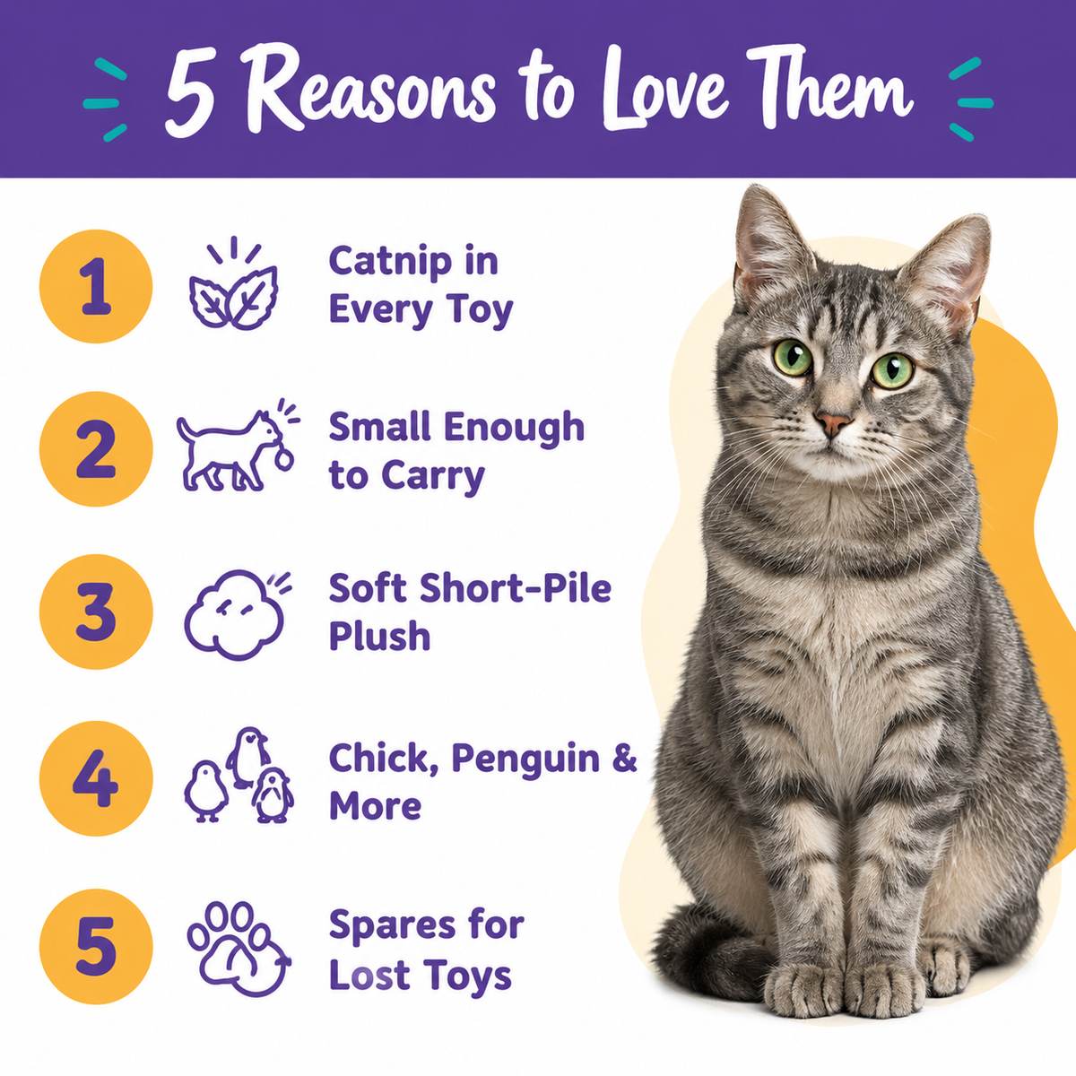 5 reasons to love LitterBond Chick & Friends Catnip Plush