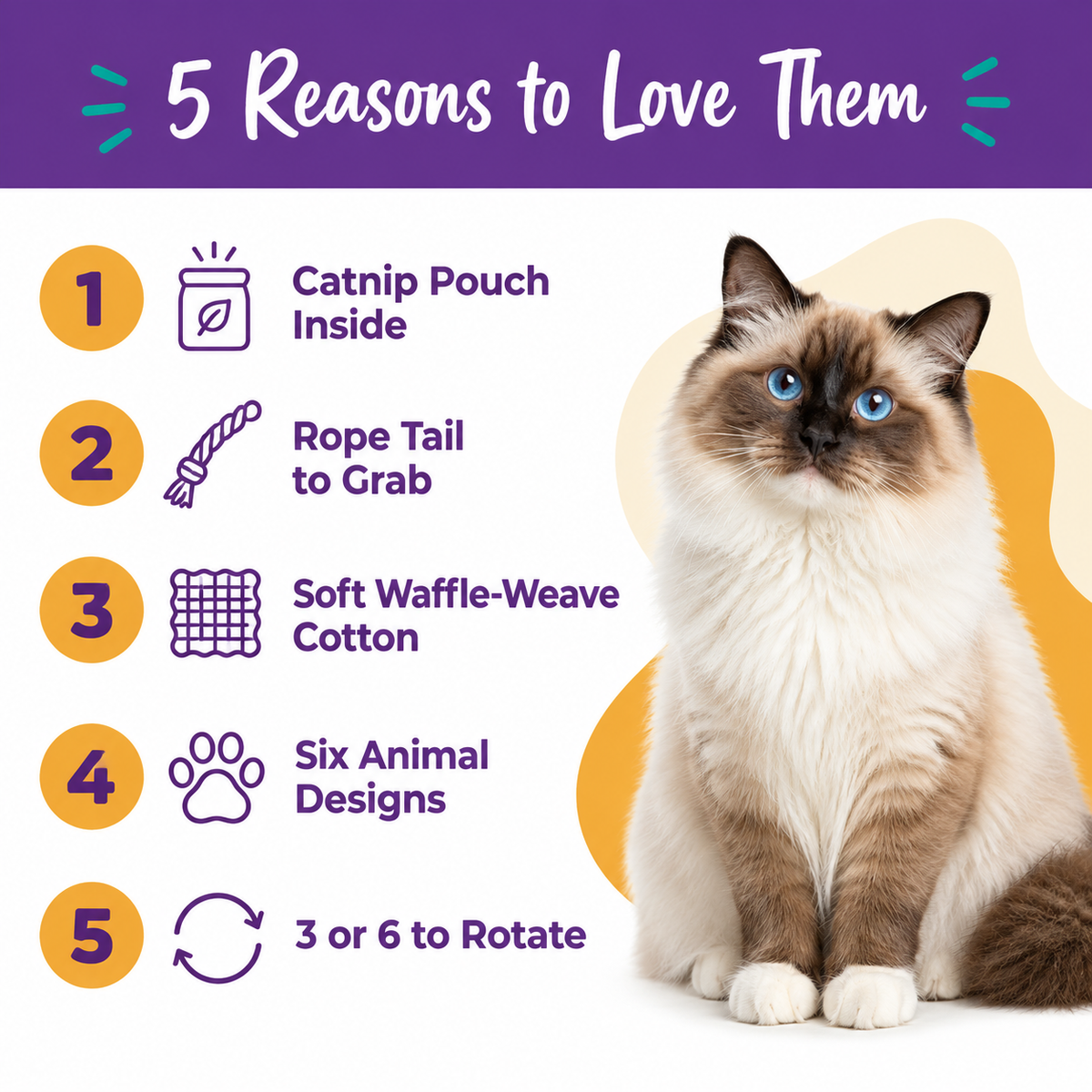 5 reasons to love LitterBond Waffle Cotton Animal Pals