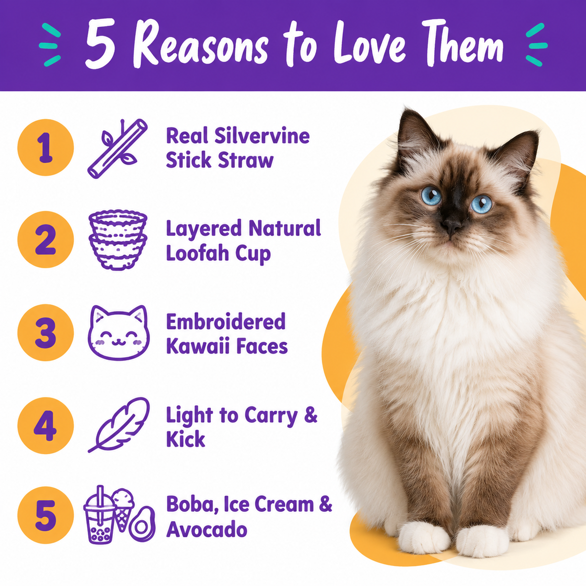 LitterBond Bubble Tea Loofah Chews - 5 reasons to love it