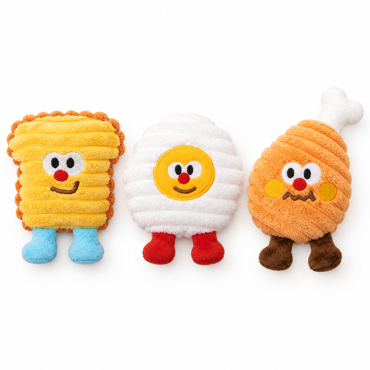 LitterBond Breakfast Buddy Catnip Plushies on white background
