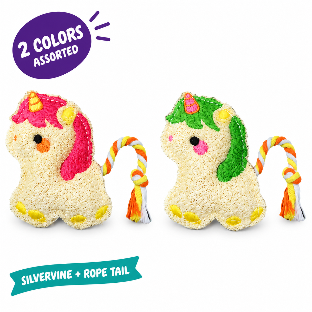 LitterBond Chubby Loofah Unicorns - key features