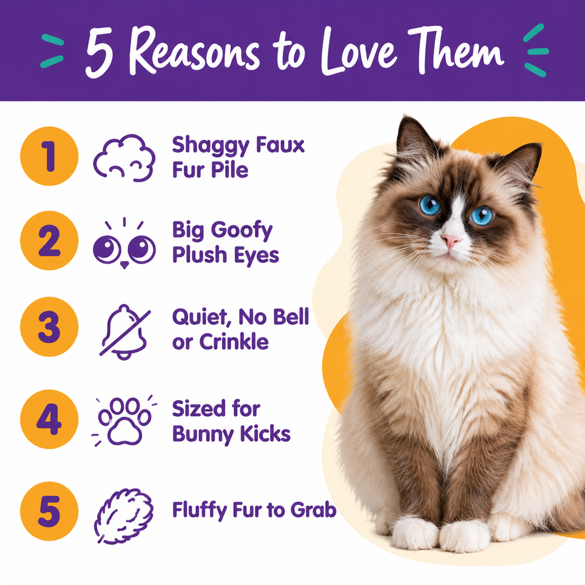 LitterBond Big-Eye Fuzzy Owl Kickers - 5 reasons to love it
